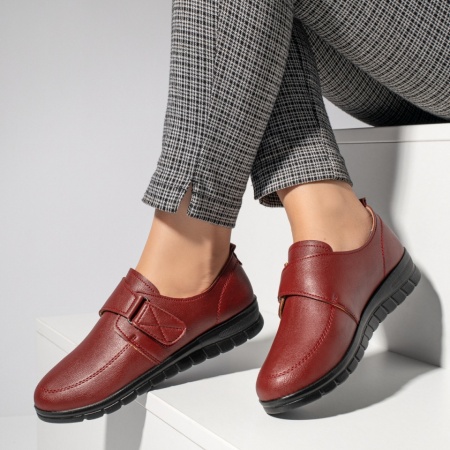 Pantofi casual dama rosii MARA15, 4, modlet.ro