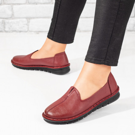 Pantofi casual dama, Pantofi dama casual rosii MOD05766, modlet.ro