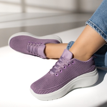 Pantofi sport dama cu platforma mov EMA20, 3, modlet.ro