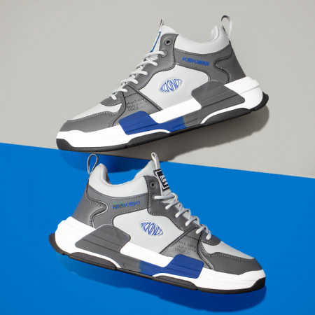 Plateste Jumatate!, Pantofi sport gri barbati MOD10016, modlet.ro