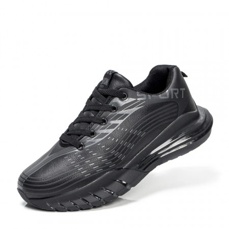 Pantofi sport negri barbati cu siret MOD06767, 3, modlet.ro