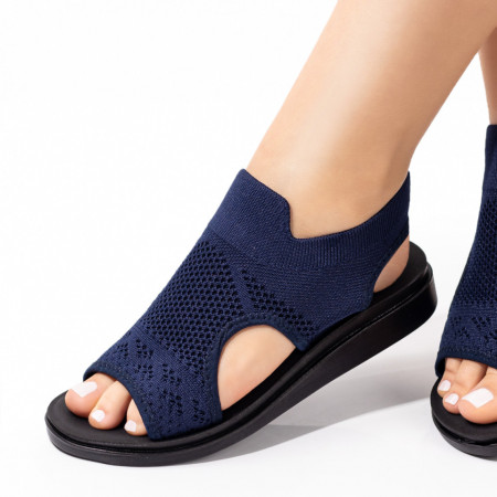 Sandale dama cu talpa joasa albastre ZEF08491