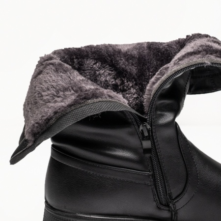 Cizme dama cu fermoar negre MOD14104, 2, modlet.ro