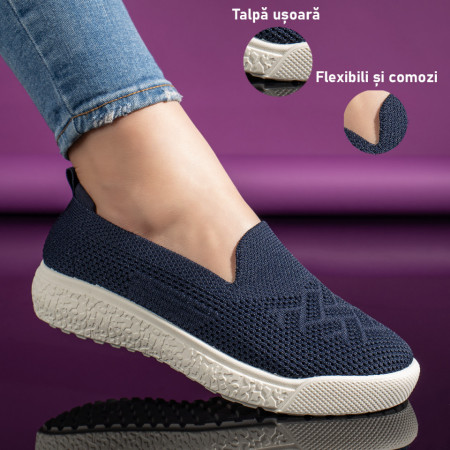 Espadrile dama cu talpa joasa albastre MOD11164, 3, modlet.ro