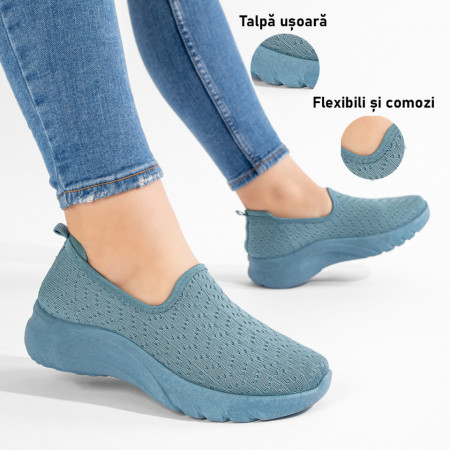 Espadrile dama sport albastre EMA4, 3, modlet.ro