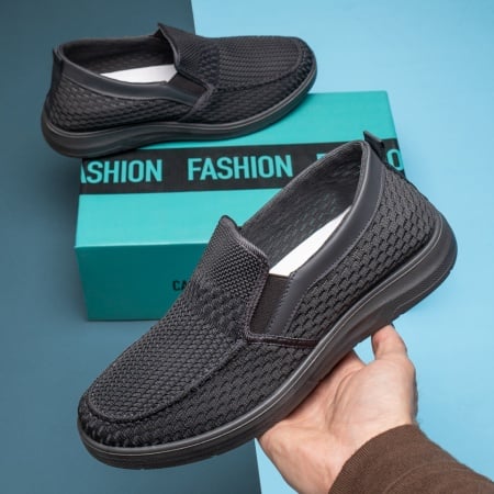 Incaltaminte barbati, Espadrile sport barbati din material textil gri inchis ZEF13182, zeforia.ro