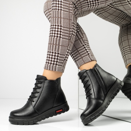 Ghete dama cu talpa groasa si fermoar negre MOD06473, 3, modlet.ro