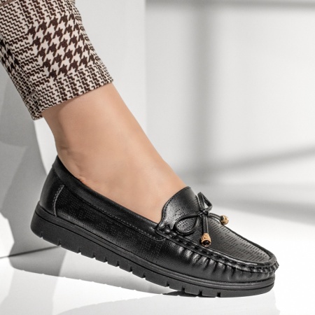 Balerini si Mocasini Dama, Mocasini dama negri MOD13272, modlet.ro