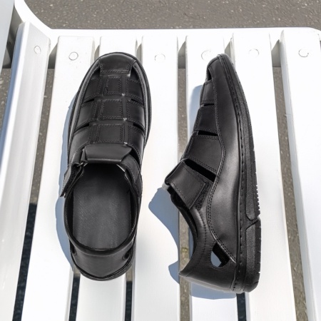 Reduceri Incaltaminte Barbati, Pantofi barbati casual negri din Piele naturala MOD13780, modlet.ro