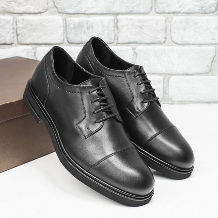 REDUCERI INCALTAMINTE, Pantofi barbati eleganti din Piele naturala negri MOD10674, modlet.ro