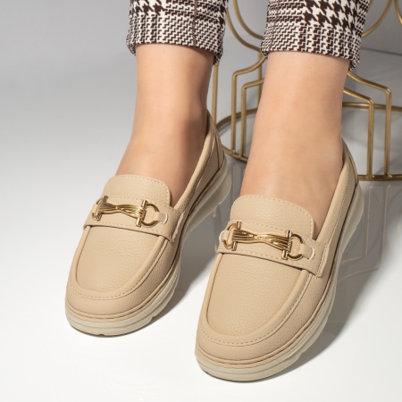 Pantofi casual dama bej MOD13270, 2, modlet.ro