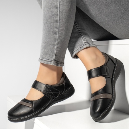 Pantofi casual dama negri LILI12, 2, modlet.ro