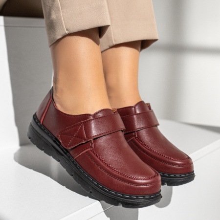 Pantofi casual dama rosii MOD13983, 3, modlet.ro