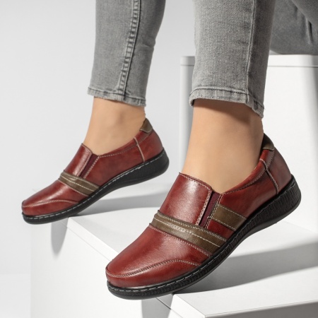 Pantofi casual dama, Pantofi casual dama visinii cu insertie de material elastic MOD13152, modlet.ro