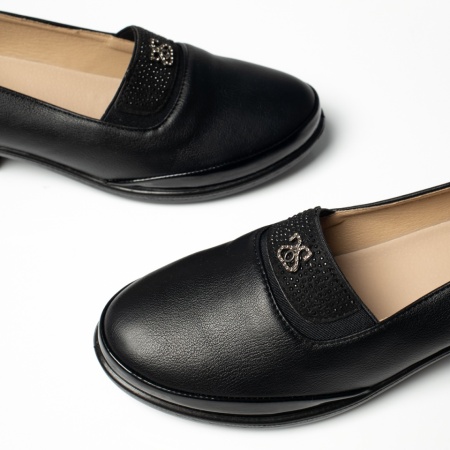 Pantofi dama cu toc mic negri MOD14253, 3, modlet.ro