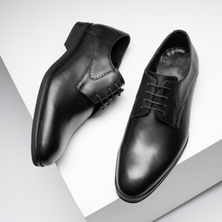 REDUCERI INCALTAMINTE, Pantofi eleganti barbati negri din Piele naturala MOD11568, modlet.ro