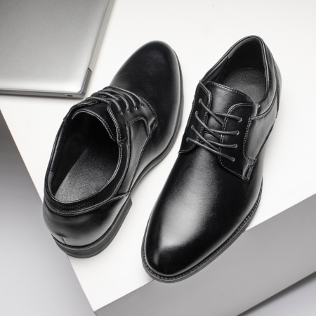 REDUCERI INCALTAMINTE, Pantofi eleganti negri cu siret barbati MOD11673, modlet.ro