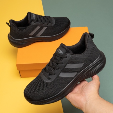 Pantofi sport barbati cu siret negri ION4, 2, modlet.ro