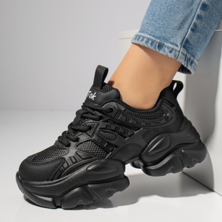 Adidasi dama, Sneakers dama negri MOD12223, modlet.ro