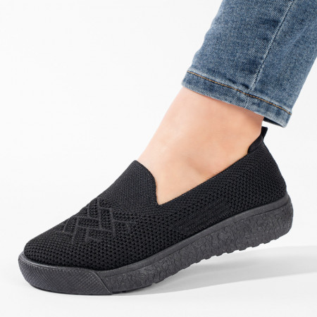 Reduceri incaltaminte dama, Espadrile dama sport negre ZEF11164 - zeforia.ro