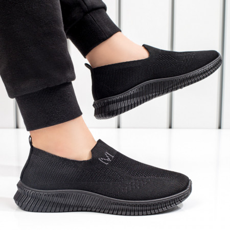 Espadrile sport barbati negri MOD08407
