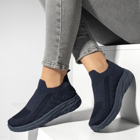 Espadrile sport dama din material textil albastre MOD13176, 2, modlet.ro