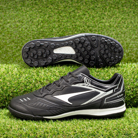 Ghete fotbal barbati pentru gazon sintetic negre cu alb MOD09839, 3, modlet.ro