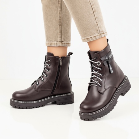 Ghete maro dama cu fermoar si accesorii MOD07141, 6, modlet.ro