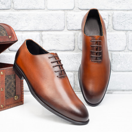 Plateste Jumatate!, Pantofi barbati eleganti maro din Piele naturala MOD08777, modlet.ro