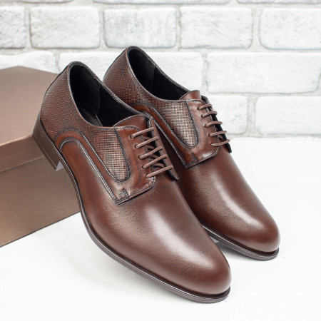 REDUCERI INCALTAMINTE, Pantofi barbati eleganti maro din Piele naturala MOD10562, modlet.ro