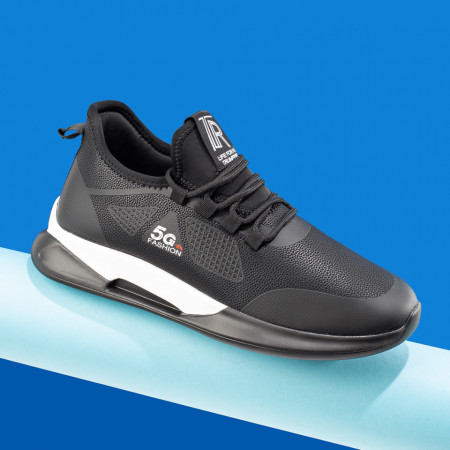 Incaltaminte barbati, Pantofi barbati sport negri cu alb ZEF10032, zeforia.ro