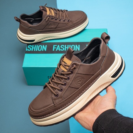 Pantofi casual barbati cu siret elastic maro MOD13026, 4, modlet.ro