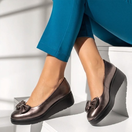 Pantofi casual dama cu platforma gri IRIS23, 2, modlet.ro