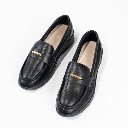 Pantofi casual dama cu platforma negri MOD11102, 4, modlet.ro
