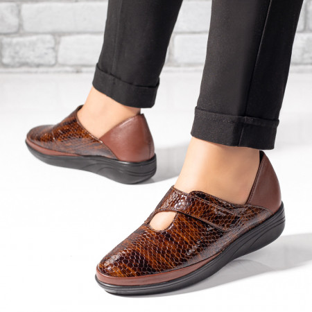 Pantofi casual dama cu scai maro din Piele naturala MOD00129, 3, modlet.ro