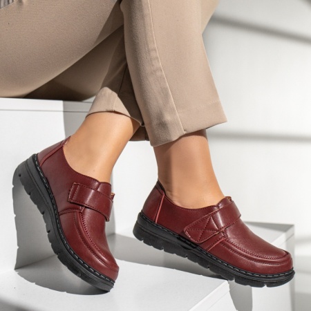 Pantofi casual dama rosii MOD13983, 4, modlet.ro