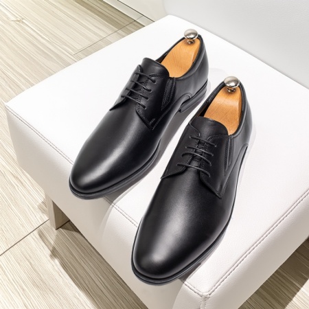 REDUCERI INCALTAMINTE, Pantofi eleganti barbati cu siret negri din Piele naturala MOD11628, modlet.ro