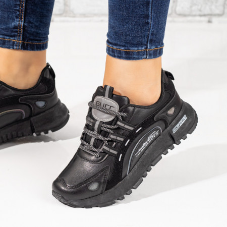 Plateste Jumatate!, Pantofi sport dama negri MOD07753, modlet.ro