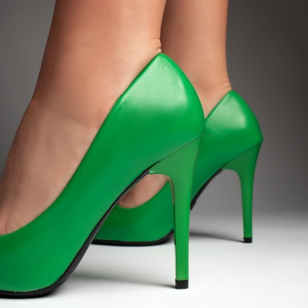 Pantofi Stiletto dama verzi MARA32, 4, modlet.ro