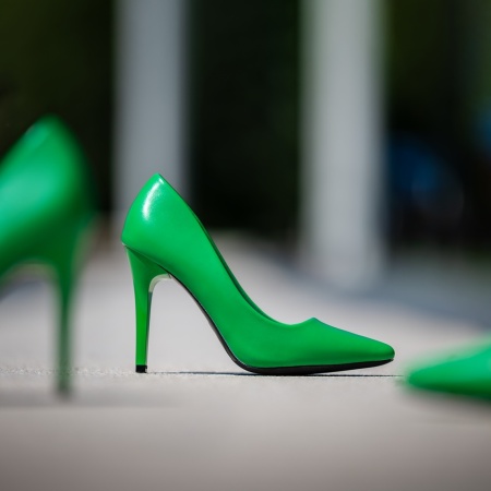 Pantofi Stiletto dama verzi MARA32, 2, modlet.ro