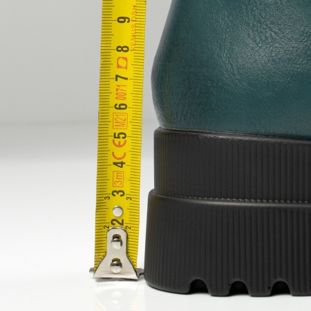 Bocanci dama cu siret si fermoar verzi MOD12628, 4, modlet.ro