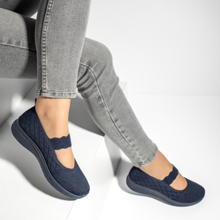 Espadrile dama cu talpa groasa albastre EMA12, 3, modlet.ro
