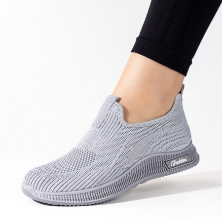 Reduceri incaltaminte dama, Espadrile dama sport gri ZEF09768, zeforia.ro