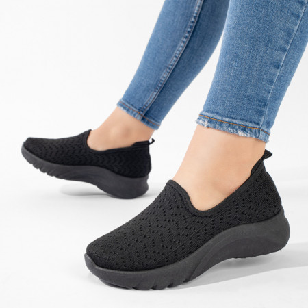 Reduceri incaltaminte dama, Espadrile dama sport negre ZEF11241, zeforia.ro