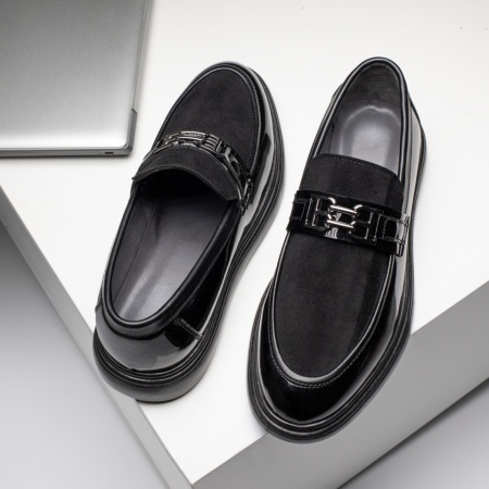REDUCERI INCALTAMINTE, Mocasini negri suede barbati MOD11685, modlet.ro
