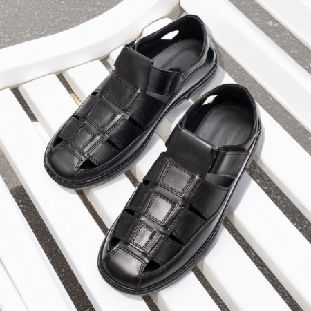 Pantofi barbati casual negri din Piele naturala MOD13780, 3, modlet.ro