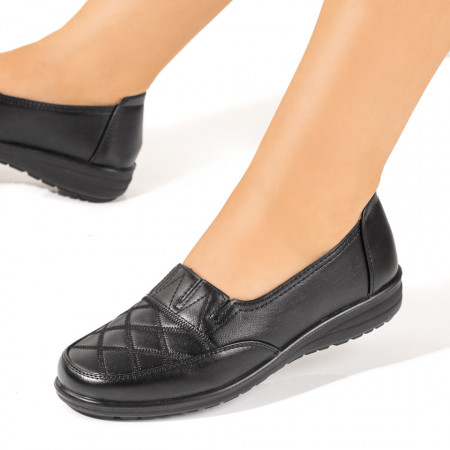 Pantofi casual dama, Pantofi casual dama negri cu talpa joasa MOD10283, modlet.ro