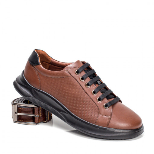 Pantofi casual Piele maro barbati MDL00126
