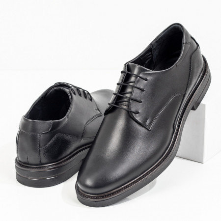 Pantofi barbati eleganti, Pantofi eleganti barbati negri din Piele naturala ZEF08289 - zeforia.ro