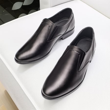 Pantofi eleganti barbati negri din Piele naturala ZEF11563, 3, zeforia.ro